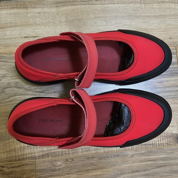 New Free People Sporty Mary Jane Flat - Picture 2 of 14